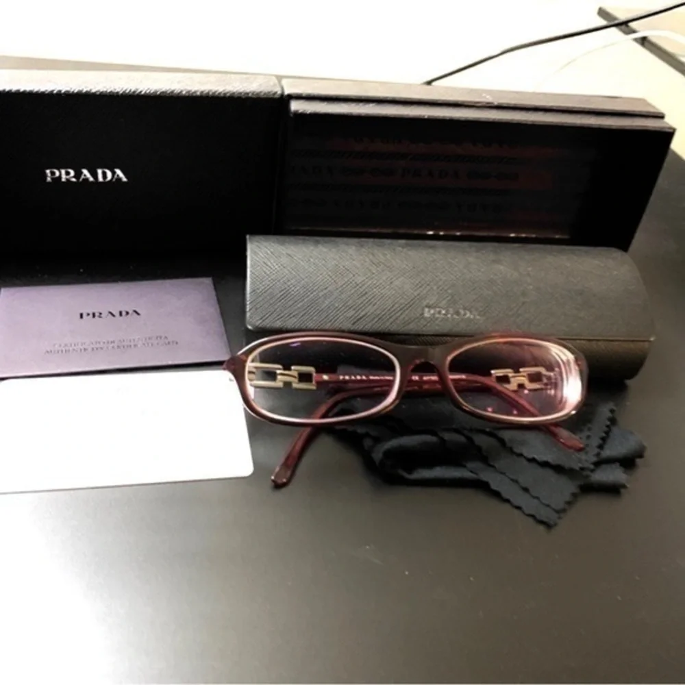 Prada eyeglasses red